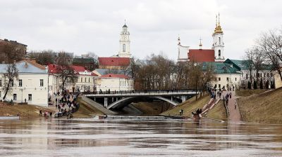 В Витебске подтопило набережную реки Витьба и Западная Двина