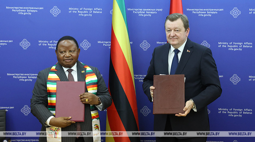 Главы МИД Беларуси и Зимбабве приняли совместные заявления