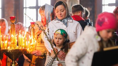 Православные верующие Бреста отпраздновали Вербное воскресенье