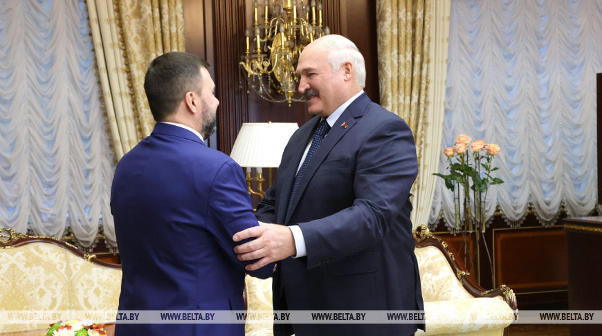 Лукашенко встретился с врио главы ДНР Пушилиным