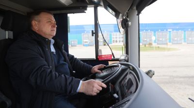 Михаил Хамицевич за рулем городского автобуса почти 20 лет
