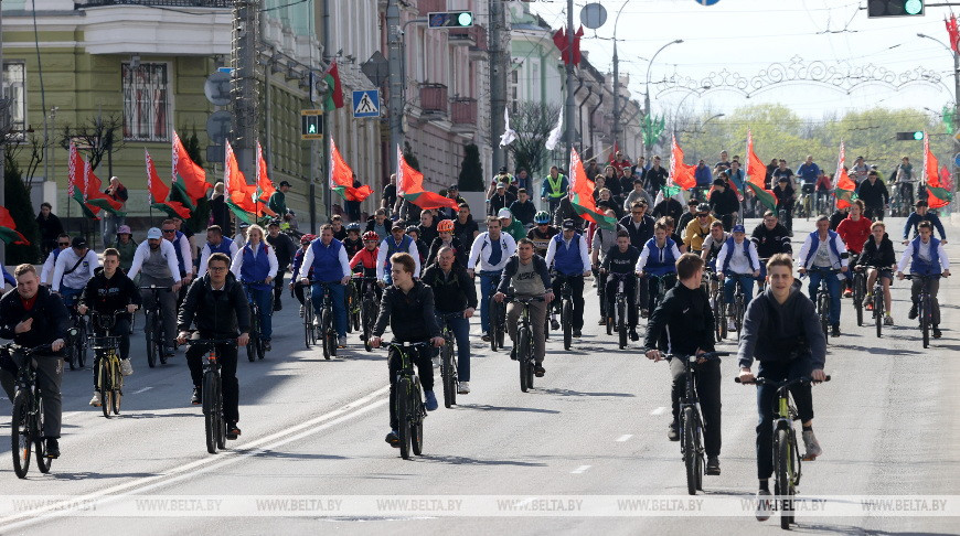Весенний велопробег собрал в Гомеле более 3 тыс. участников