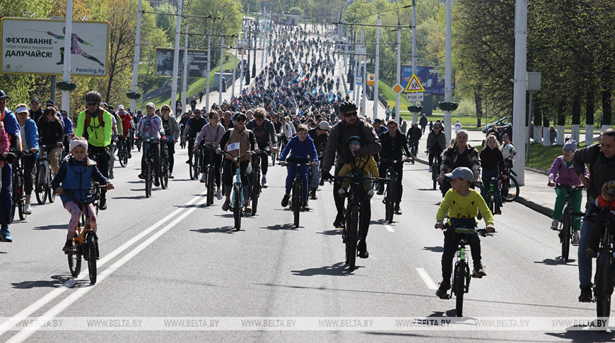 Более 7 тыс. человек приняли участие в велопробеге в Могилеве