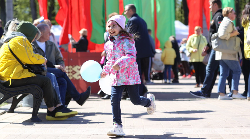 Масштабной площадкой празднования Первомая в Минске стал парк Победы
