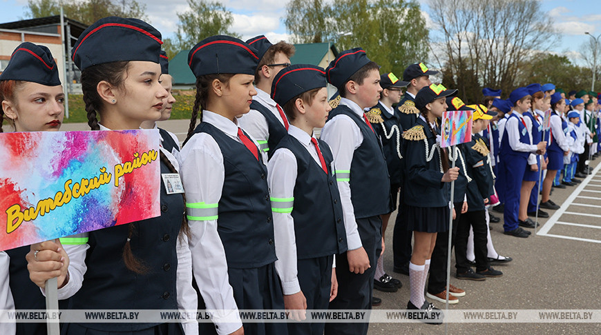 Слет отрядов юных инспекторов движения проходит в Витебском районе