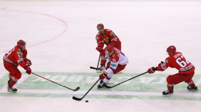 Команда "Беларусь 21" уступила молодежной сборной России на хоккейном Кубке Будущего