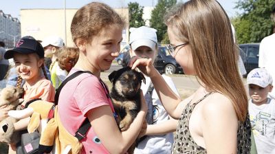 В Минске прошла акция "Лапа дружбы", посвященная Дню защиты детей