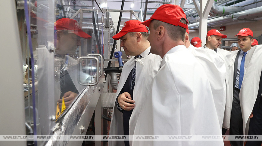 Премьер-министр Беларуси посетил УП "Красный пищевик-Славгород"