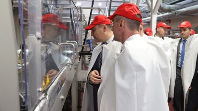 Премьер-министр Беларуси посетил УП "Красный пищевик-Славгород"