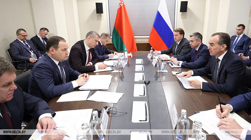 Премьер-министр Беларуси встретился с губернатором Краснодарского края