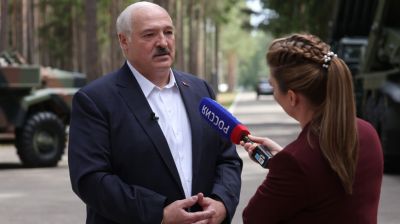 Лукашенко дал интервью телеканалу "Россия 1"