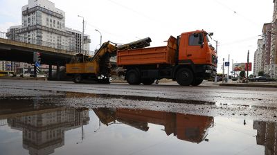В Минске устраняют последствия ливня