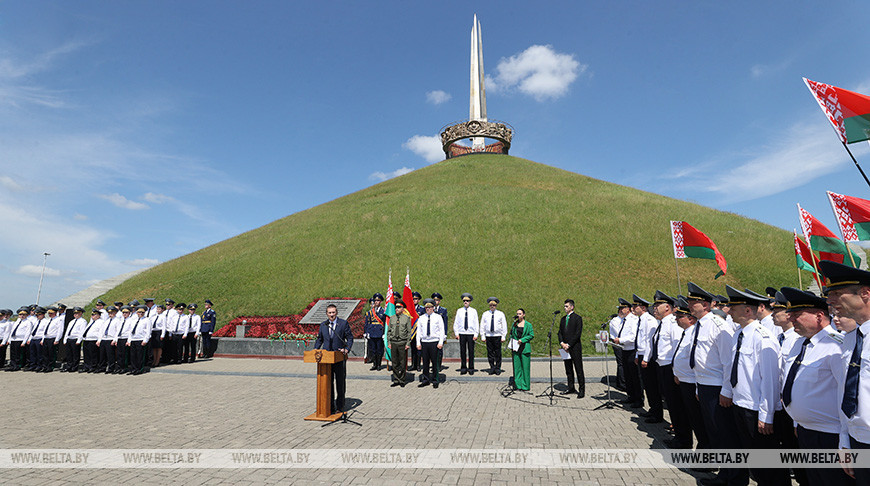 Церемония ко Дню работников прокуратуры прошла на Кургане Славы