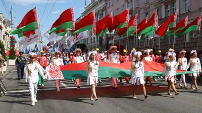 Торжественное шествие в честь Дня Независимости прошло в Гомеле