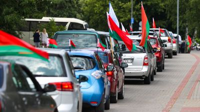 Более 150 авто поучаствовали в автопробеге "За сильную и процветающую Беларусь"