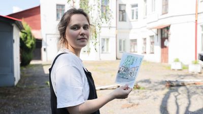 Алина Маркевич из Бреста создает урбан-скетчи родного города
