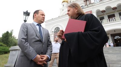 Премьер-министр Беларуси посетил Храм-на-Крови