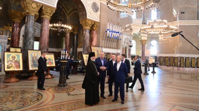 Лукашенко и Путин посетили достопримечательности в Кронштадте