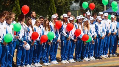 Сборные Беларуси по гандболу и плаванию напутствовали в Бресте на победу в II Играх стран СНГ