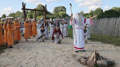 Этнический праздник "У госцi да радзiмiчаў" провели в Чаусском районе