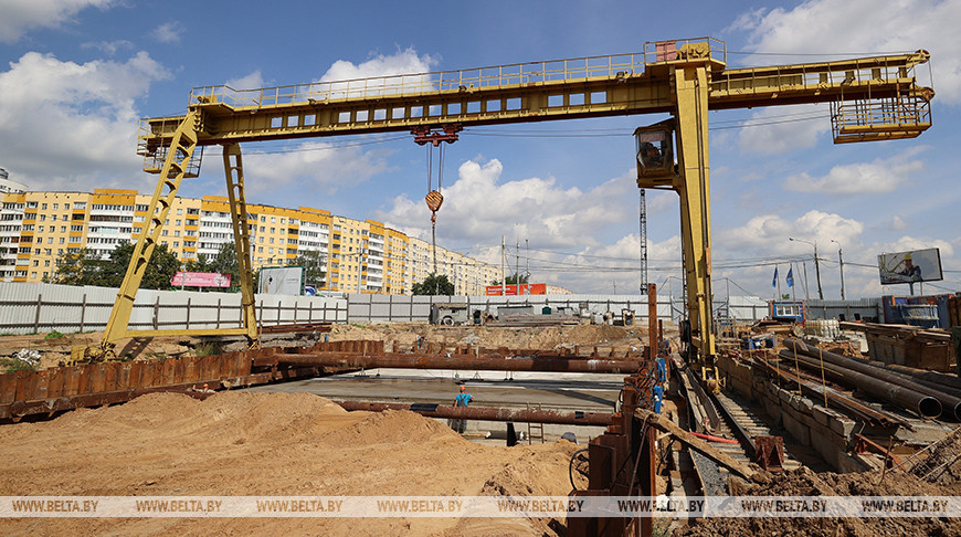 В Минске начали строить второй участок Зеленолужской ветки метрополитена