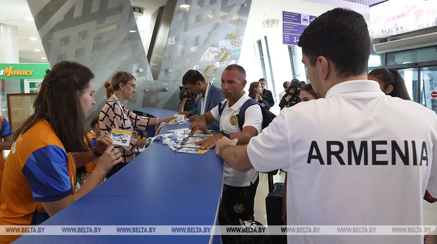 В Минск прибыли спортсмены из Армении для участия в II Играх стран СНГ