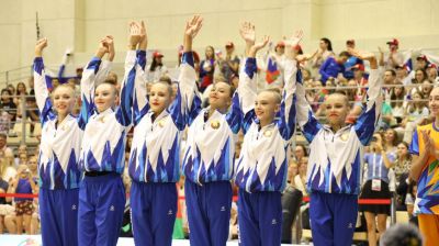 Белорусские гимнастки выиграли групповые упражнения II Игр стран СНГ