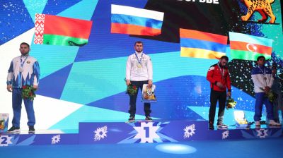 Церемония награждения победителей турнира II Игр стран СНГ по греко-римской борьбе прошла в Солигорске