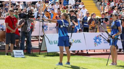 Белорусские лучники завоевали два серебра в командном турнире II Игр стран СНГ