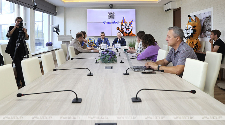 Пресс-конференция "Идея фирменного стиля II Игр стран СНГ" состоялась в Минске
