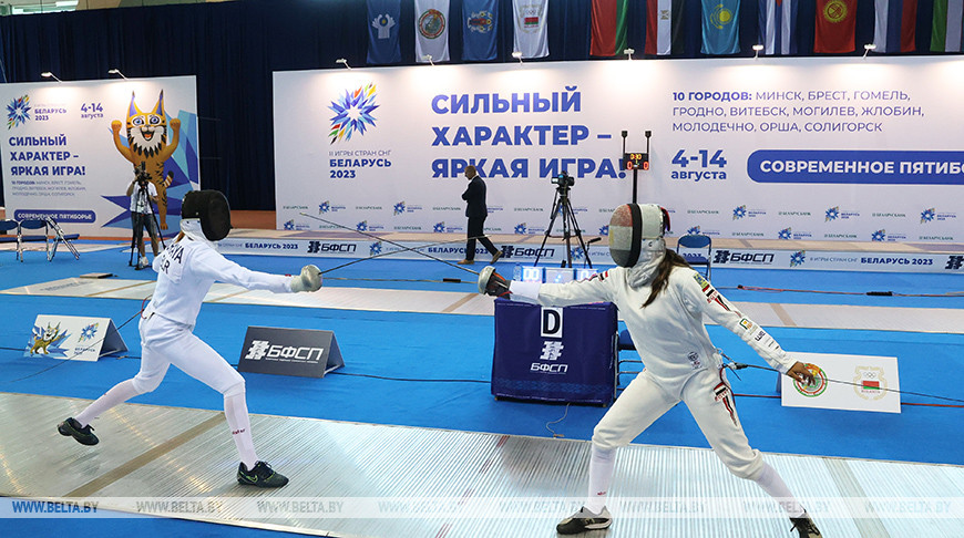 Соревнования по современному пятиборью среди девушек проходят в Минске