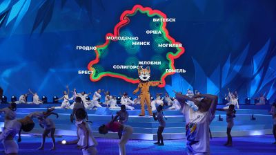 Торжественная церемония закрытия II Игр стран СНГ в "Минск-Арене"