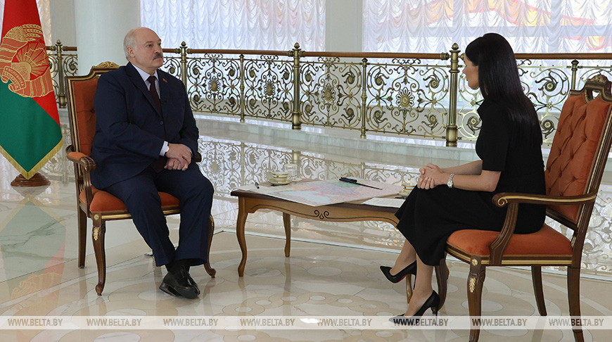 Лукашенко дал интервью украинской журналистке