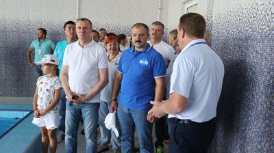 Гости фестиваля "Вытокi" ознакомились со спортивной базой Костюковичей