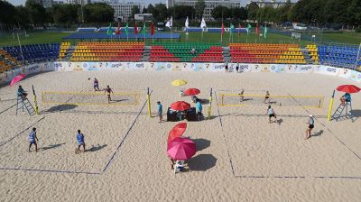 Победителей соревнований по пляжному волейболу "Солнечный мяч" наградили в Минске