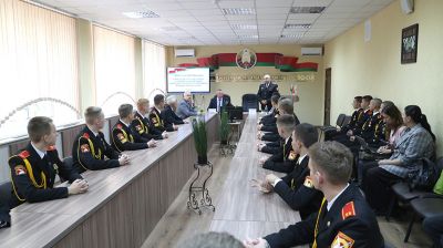 Мартынюк встретился с кадетами Могилевского областного кадетского училища