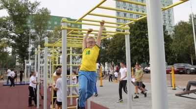 В Гомеле открыли новый спортивно-игровой комплекс ко Дню города