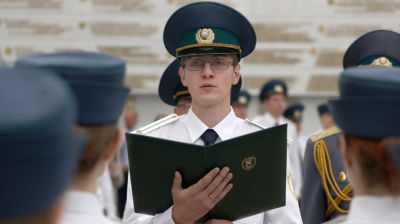 Молодые таможенники приняли присягу в музее истории Великой Отечественной войны