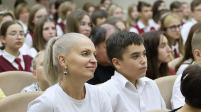 В гимназии №37 Минска прошел мотивационный тренинг-встреча с участием Алексея Талая
