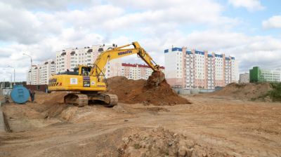 В Могилеве идет строительство 3-й очереди дороги-дублера ул.Якубовского - Загородное шоссе