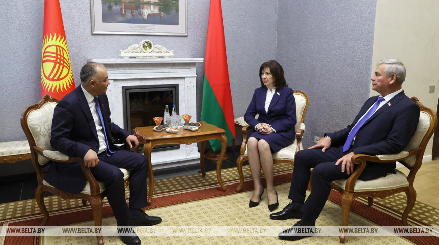 Кочанова и Андрейченко встретились с главой парламентской делегации Кыргызстана