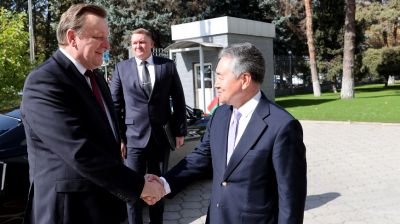 Алейник встретился с главой МИД Кыргызстана
