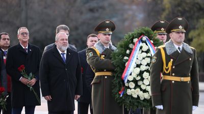 Премьер-министр Кубы возложил венок к монументу Победы в Минске