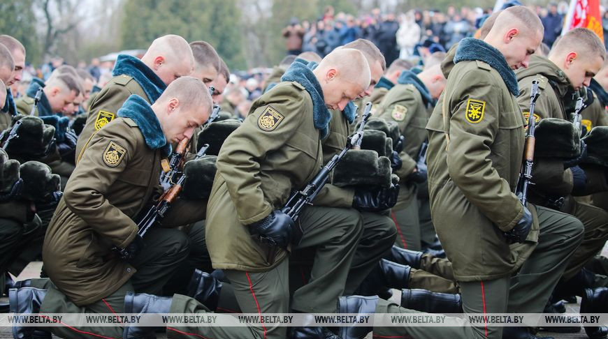 Присягу в Брестской крепости приняли 1,1 тыс. военнослужащих нового пополнения