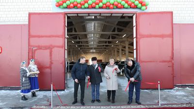 В Мозырском районе открыли новый МТК на 600 животных