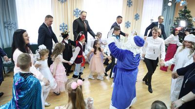 Караник во время акции "Наши дети" посетил Гродненскую специальную школу-интернат №2