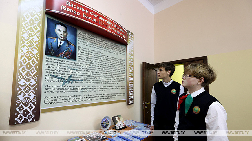 Школе в Новополоцке присвоили имя Героя Советского Союза Василия Маргелова