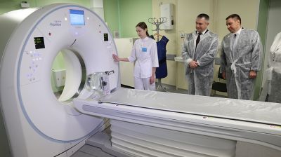 Высокоточный аппарат КТ установили в Мозырском онкодиспансере 