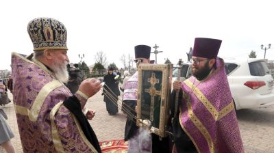 Крест преподобной Евфросинии Полоцкой прибыл в Витебск