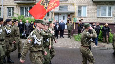 В Могилеве торжественным маршем поздравили ветеранов ВОВ